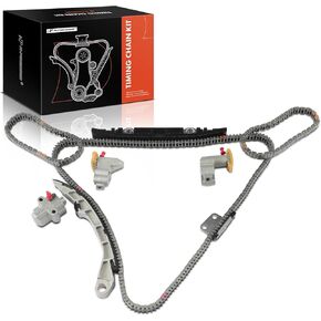 A-Premium Engine Timing Chain Kit W/Tensioner & Guide Rail [fits DOHC, 6Cyl 3.5L] Compatible with Nissan Murano 03-07, Maxima, Altima, 350Z 03-06, M35 & Infiniti FX35 03-08, G35 03-07, I35, M35