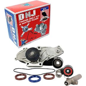 DNJ TBK284WP Timing Belt Kit with Water Pump/For 2000-2004 / Acura, Honda/CL, MDX, Odyssey, Pilot / 3.2L, 3.5L / SOHC / V6 / 24V / 3210cc, 3471cc, 3474cc, 3475cc / J32A1, J32A2, J35A1, J35A3, J35A4