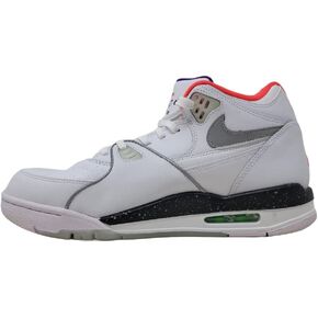 Nike Men's Air Flight 89 Basketball Shoes, White/Silver-White, 9 M US