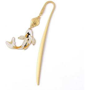 Bookmarks Lucky Fish Metal Bookmark Reading Book Markers Gifts for Women, Kids, Teens Girls, Readers and Book Lovers