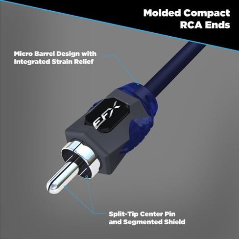 Scosche EFX Rogue 3' Power Sports & Marine Twisted RCA Interconnects in Saudi Arabia