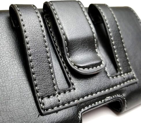 Encased Small Phone Pouch for iPhone 12/13 Mini Belt Clip Holder - Durable PU Leather (Case Free/Thin Case) in Saudi Arabia