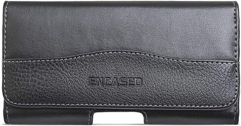 Encased Small Phone Pouch for iPhone 12/13 Mini Belt Clip Holder - Durable PU Leather (Case Free/Thin Case) in Saudi Arabia