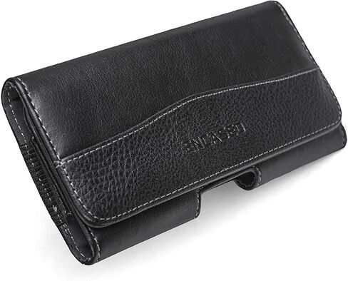 Encased Small Phone Pouch for iPhone 12/13 Mini Belt Clip Holder - Durable PU Leather (Case Free/Thin Case) in Saudi Arabia