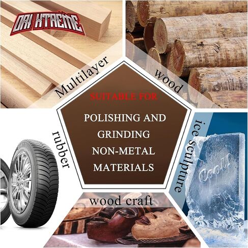 4Pcs 4 Inch HIGH TEMPERATURE HARDENING Wood Carving Disc Grinding Wheel Set Wood Shaping Wheel Wood Grinding Shaping Disc for Angle Grinder with 7/8" -5/8" Arbor in Saudi Arabia