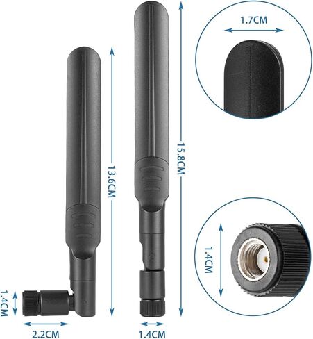 4PCS Dual Band WiFi Antenna 2.4GHz 5GHz 5.8GHz Antenna RP-SMA Male Antenna 8dBi 15cm/6in for Wireless Router Wireless LAN Card USB Adapter in Saudi Arabia