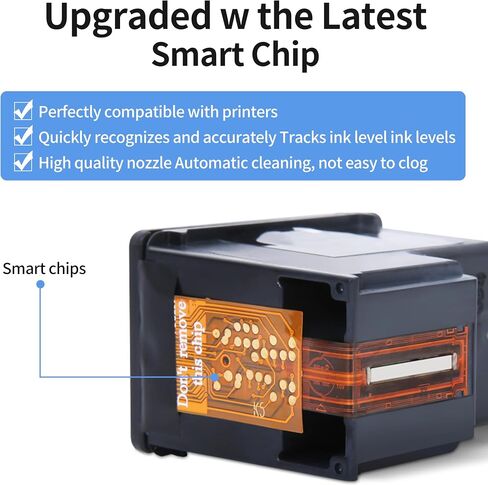 65XL Ink Cartridges Black Color Combo Pack High Yield Replacement for HP Ink 65 65XL Work with HP Deskjet 3755 3772 3700 3722 3752 2600 2622 Envy 5055 5000 5070 5052 Printer (1Black,1Tri-Color) in Saudi Arabia