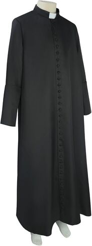 Men's Clergy Robes Priest Robe with 33 Button Cassocks Priest Pastor Robes Preacher Christian Costume in Saudi Arabia
