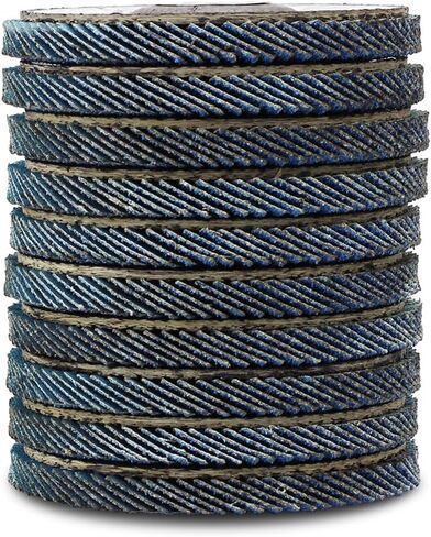 BHA 4 Inch Zirconia Abrasive Flap Discs Angle Grinder Wheels for Deburring, Blending, Rust Removal, Grinding Metal or Sanding Wood, 4" x 5/8" - 10 Pack (40 Grit) in Saudi Arabia