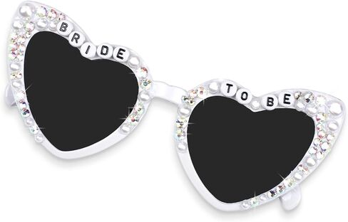 Bride Sunglasses For Bachelorette Party，Bachelorette Sunglasses，White Bride Heart Sunglasses For Women，Bride To Be Sunglasses For Wedding Gift in Saudi Arabia