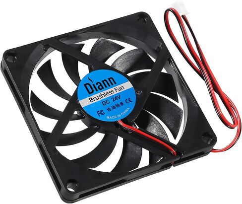 DIANN 4 قطعة 8010 طابعة ثلاثية الأبعاد تيار مستمر 24 فولت منفاخ بدون فرشاة مروحة تبريد توربينات توربو 8010 كم تحمل مروحة تبريد بدون فرش in Saudi Arabia