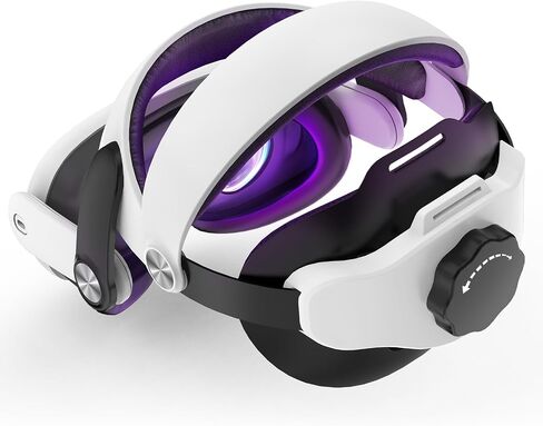 حزام الرأس متوافق مع ملحقات Meta/Oculus Quest 3 VR، تعزيز الراحة والاستقرار وتقليل إجهاد الوجه، حزام الرأس المعزز، استبدال حزام النخبة القابل للتعديل لسماعات Quest 3 in Saudi Arabia