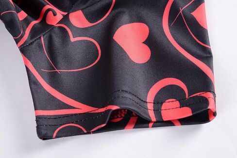 Valentines Day Scrub Tops Women Short Sleeve Vneck Love Heart Printed Nurse Working Uniforms Holiday Pocketed Tshirt in Kuwait