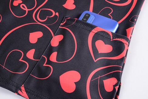 Valentines Day Scrub Tops Women Short Sleeve Vneck Love Heart Printed Nurse Working Uniforms Holiday Pocketed Tshirt in Kuwait