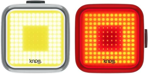 Knog Blinder Twinpack Square Front and Rear Light Kit Adult Unisex, Black, One Size in Saudi Arabia