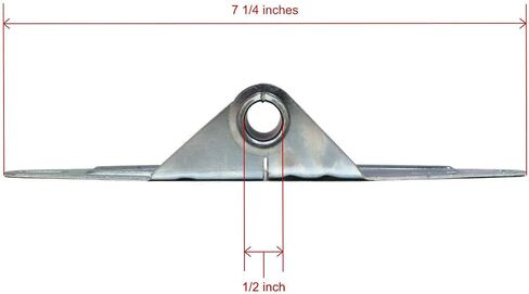 The ROP Shop | (Pack of 2) Overhead Garage Door #1 Hinges, Narrow Body for Center & Edge Mount in Saudi Arabia