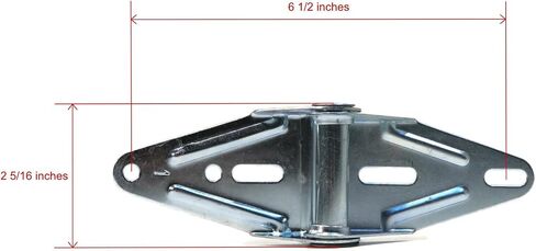 The ROP Shop | (Pack of 2) Overhead Garage Door #1 Hinges, Narrow Body for Center & Edge Mount in Saudi Arabia