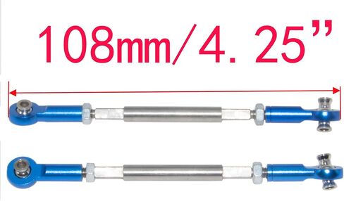 Front Toe Links Compatible with 1/7 Traxxas UDR Unlimited Desert Racer 8547A 8547R 8547X Adjustable Steering Links Tie Rods Metal Upgrade Parts(Blue) in Saudi Arabia