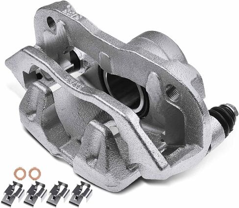 A-Premium Disc Brake Caliper Assembly with Bracket Compatible with Select Mazda Models - B2000 1986-1987 2.0L, B2200 1987-1993 2.2L, B2600 1987-1989 2.6L, RWD - Front Left Driver Side in Saudi Arabia