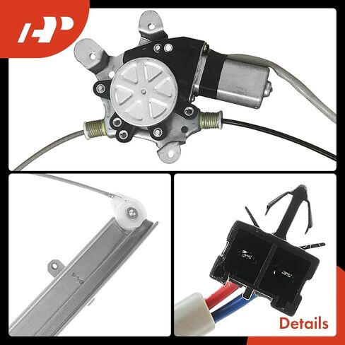A-Premium Power Window Regulator with Motor Compatible with Nissan Altima 1993-1997 Front Left Driver Side in Saudi Arabia