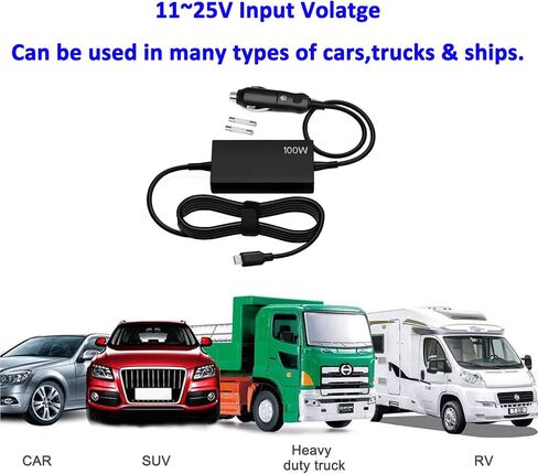 100 واط USB-C شاحن سيارة لديل الدقة 3480 3580 3581 5480 5680 ديل خط العرض 9440 7640 7440 7340 5540 5440 ديل 14 5430 7430 16 5630 7630 ديل XPS 9730 9530 5340 محول تيار مستمر in Kuwait