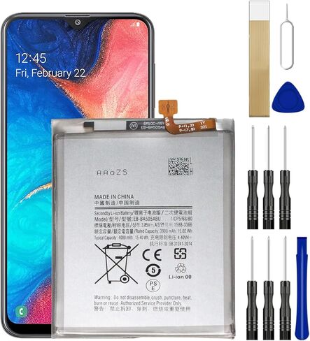 بطارية WUHAO EB-BA505ABU لجهاز Galaxy A50 SM-A505U Samsung SM-A505U1 SM-A505F بطارية بديلة EB-BA505ABN مع مجموعة أدوات إصلاح الشريط اللاصق in Saudi Arabia
