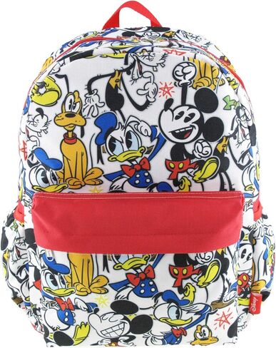 حقيبة ظهر فاخرة بطباعة كاملة من ميكي آند فريندز مقاس 16 بوصة مع حجرة للكمبيوتر المحمول in Kuwait