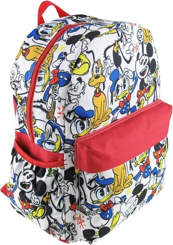 حقيبة ظهر فاخرة بطباعة كاملة من ميكي آند فريندز مقاس 16 بوصة مع حجرة للكمبيوتر المحمول in Kuwait