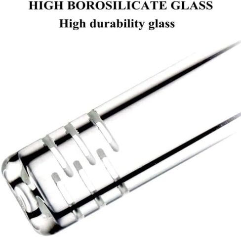 Glass Tube Clear Test Tube Down Stem for Science and Lab Experiments with 1 Cleanning Brushes （2pcs）, 10CM in Kuwait