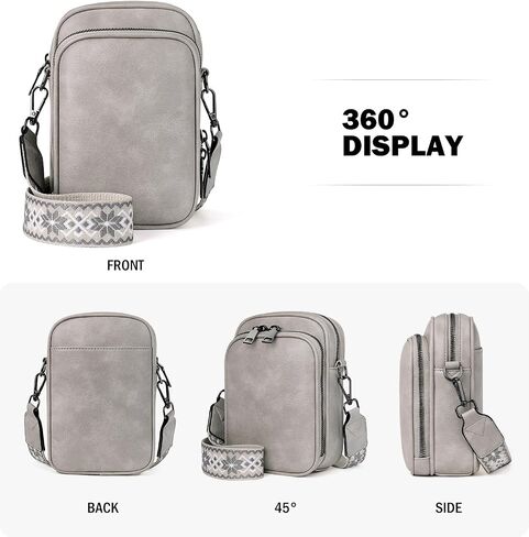 Small Crossbody Bags for Women Trendy,Vegan Leather Cell Phone Purse Crossbody Handbag Purse with Built in Wallet in Saudi Arabia