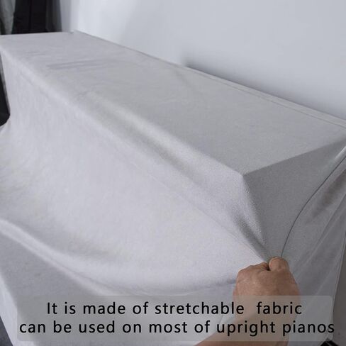 Protect Your Piano with High-Quality Mooson Upright Piano Cover - Piano Keyboard Cover, Piano Cover Cloth, Piano Dust Cover All Included! (Blank) in Kuwait