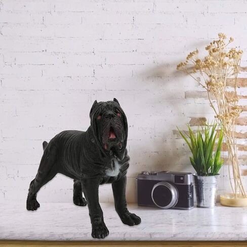 VBESTLIFE Dog Statue, Kid Educational Neapolitan Mastiff Model Simulation Miniature Animal Home Decor in Saudi Arabia