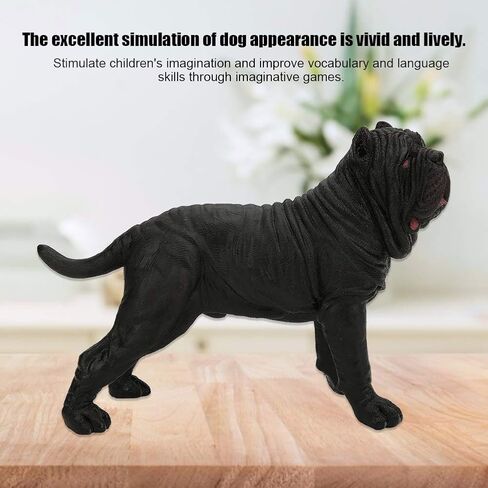 VBESTLIFE Dog Statue, Kid Educational Neapolitan Mastiff Model Simulation Miniature Animal Home Decor in Saudi Arabia