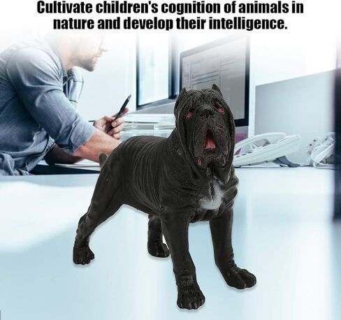 VBESTLIFE Dog Statue, Kid Educational Neapolitan Mastiff Model Simulation Miniature Animal Home Decor in Saudi Arabia