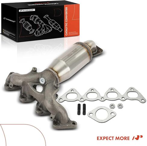 طقم المحول الحفاز لمشعب العادم الممتاز A-Premium متوافق مباشرة مع Hyundai Elantra 2004-2006/2008-2012 وKia Spectra 2004-2009، Spectra5 2005-2009، 2.0L، متوافق مع EPA in Saudi Arabia