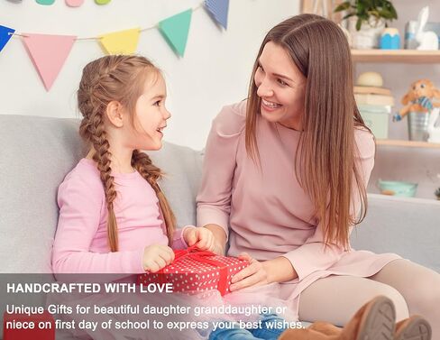 اليوم الأول من رياض الأطفال ما قبل المدرسة هدايا يونيكورن للفتيات، العودة إلى المدرسة هدية يونيكورن القلائد تشيكوسلوفاكيا قلادة لابنة الفتيات العودة إلى المدرسة حزب المجوهرات in Kuwait