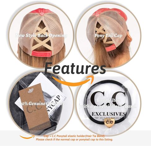 C.C Exclusives Corduroy Criss-Cross Ponytail Hat Baseball Cap (BT-937) in Saudi Arabia
