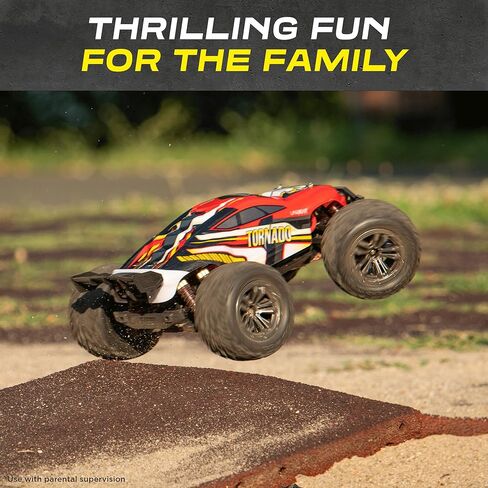 سيارات RC كبيرة بمقياس 1:12 بسرعة 48+ كم/ساعة - سيارة تحكم عن بعد 4x4 على الطرق الوعرة شاحنة وحشية كهربائية - شاحنات مقاومة للماء لجميع التضاريس للبالغين - بطاريتان + موصل للعب لمدة 30+ دقيقة in Kuwait