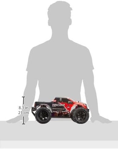 Redcat Racing Volcano EPX - شاحنة مونستر 4WD - مقياس 1/10 - RTR - أحمر in Saudi Arabia