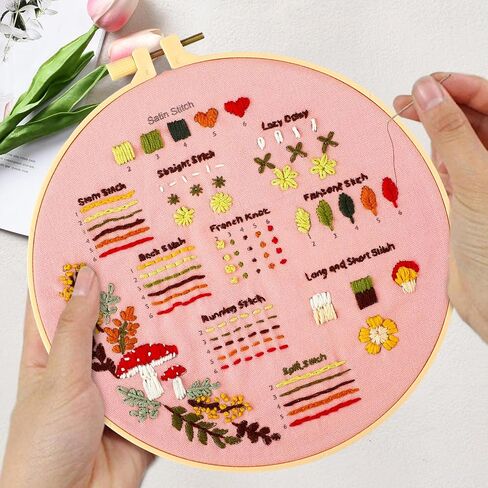 Generic 3 Sets Embroidery Kit Cross Stitch Kits Punch Needle Kit Cross Stitch Kits for Beginners Embroidery Kit for Adults, umdefined in Saudi Arabia