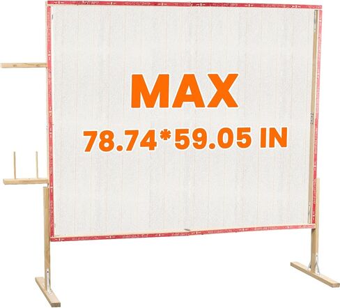BESGEER Tufting-Frame-for-Rug-Making, Rug Tufting Frame with Tufting Cloth, 78.7" x 59" Rug Tufting Frame Wooden Tufting Frame Rug Making Supplies for Tufting Gun, Table Stand Frame Carpet Making in Kuwait