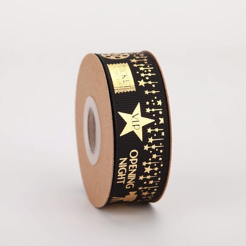 20 Yards Filmstrip Ribbons Black and White Filmstrip Decorating Material Party Accessory 5/8 Inch Movie Reel Ribbon for Party Decorations Gift Wrapping Wreaths Crafts(filmstrip) in Saudi Arabia