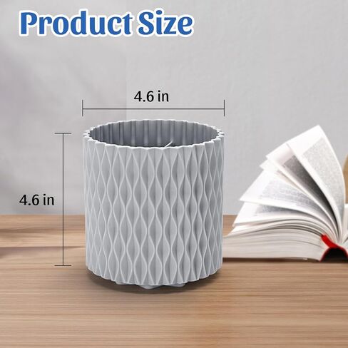 منظم مكتب، حامل أقلام معيني أنيق للمكتب، ملحقات مكتبية تدور 360 درجة، كوب قلم رصاص مع 5 حجرات صندوق تخزين للمكتب، المدرسة، المنزل، مستلزمات فنية (أبيض) in Kuwait