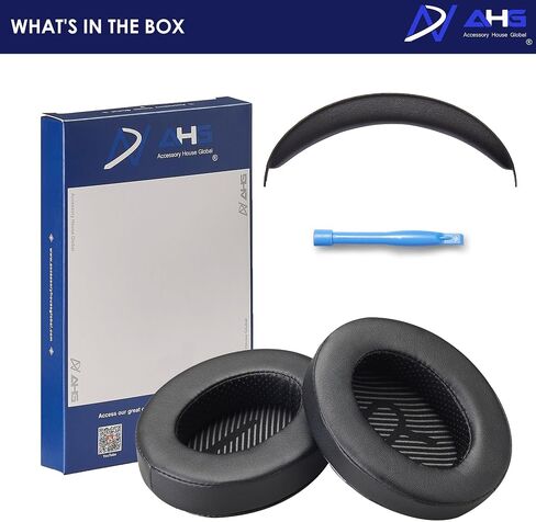 AHG Upgrade Premium Replacement Cloud Stinger Ear Pads Cushions and Headband Cover. Compatible with Kingston HyperX Cloud Stinger Headset. Premium Protein Leather | Extra Thick AHG FlexiSoft Foam in Saudi Arabia