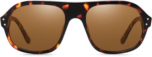 DUCO Retro Aviator Sunglasses for Women Men Polarized Sunglasses UV400 Protection Pilot Sun Glasses Acetate Frame DC2386 in Saudi Arabia