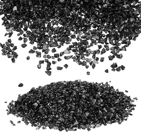 uxcell Crushed Glass Glitters 2-4mm Irregular Chips Sequins, Metallic Chunky Glitters Stones for Resin Art, Nail Arts Craft, DIY Phone, Scrapbooking (Aquatic Blue, 7.09 oz/ 203g) in Saudi Arabia