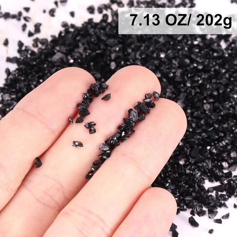 uxcell Crushed Glass Glitters 2-4mm Irregular Chips Sequins, Metallic Chunky Glitters Stones for Resin Art, Nail Arts Craft, DIY Phone, Scrapbooking (Aquatic Blue, 7.09 oz/ 203g) in Saudi Arabia