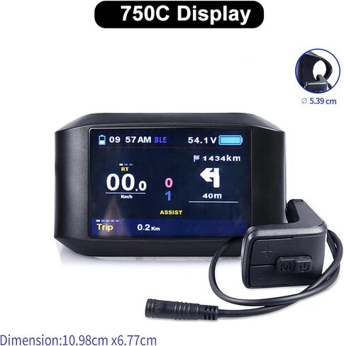 BAFANG LCD C965 TFT 850C 750C C18 Color Screen Display Meter Control Panel Compatible with Electric Bicycle BBS01B BBS02 BBSHD Mid Drive in Saudi Arabia