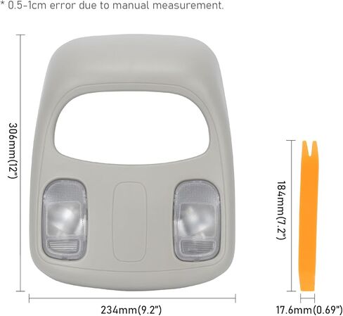 قبة خريطة القراءة الخفيفة/مصباح وحدة التحكم عدة متوافقة ل 06-10 دودج رام 1500 2500 3500 4500 5500 1DK78BD1AA in Kuwait