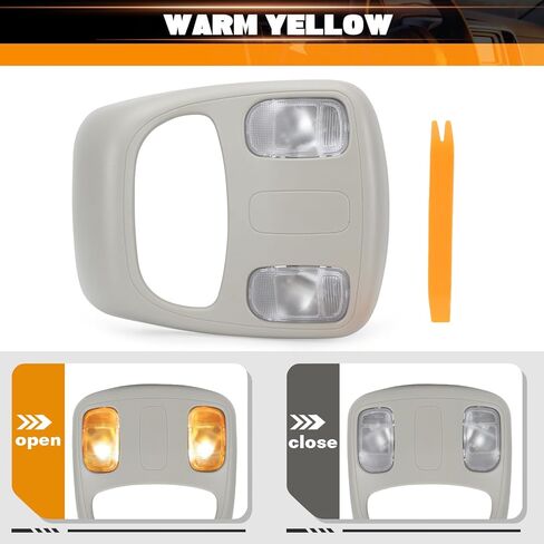 قبة خريطة القراءة الخفيفة/مصباح وحدة التحكم عدة متوافقة ل 06-10 دودج رام 1500 2500 3500 4500 5500 1DK78BD1AA in Kuwait